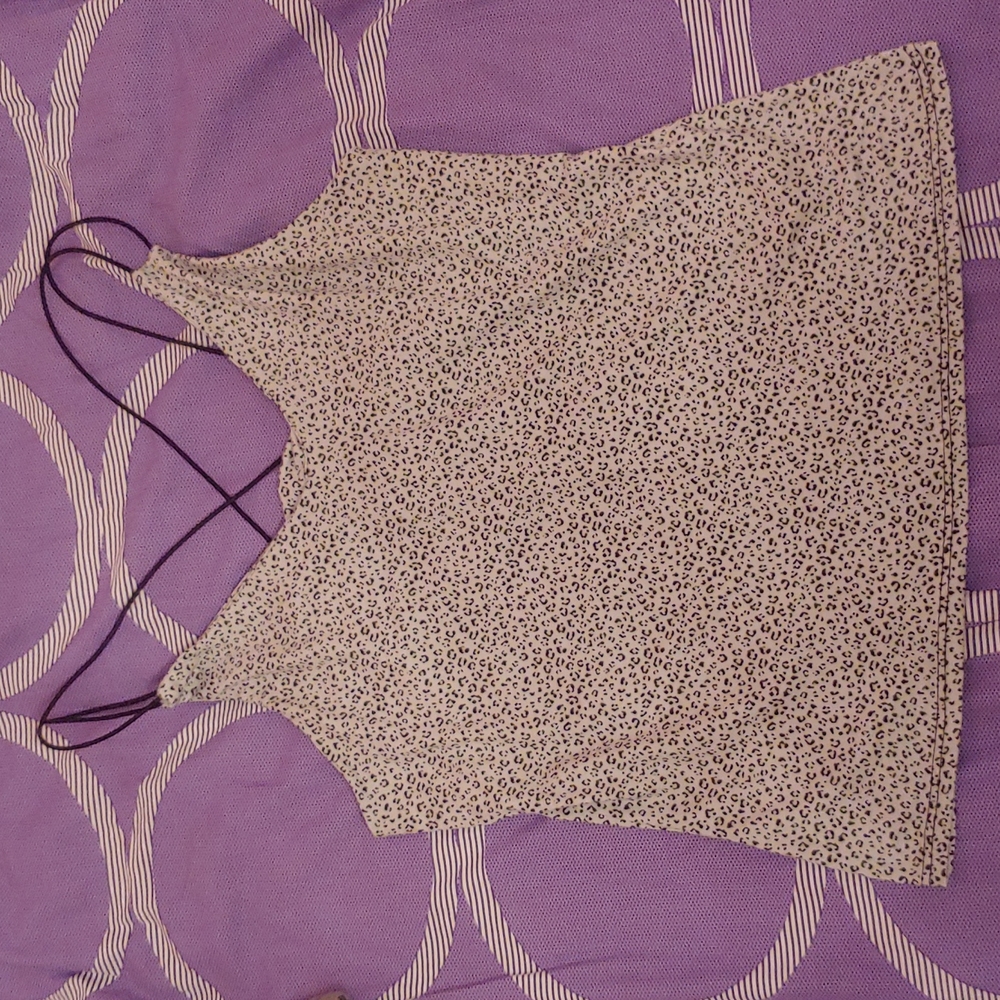 Gray Cheetah Print Tank